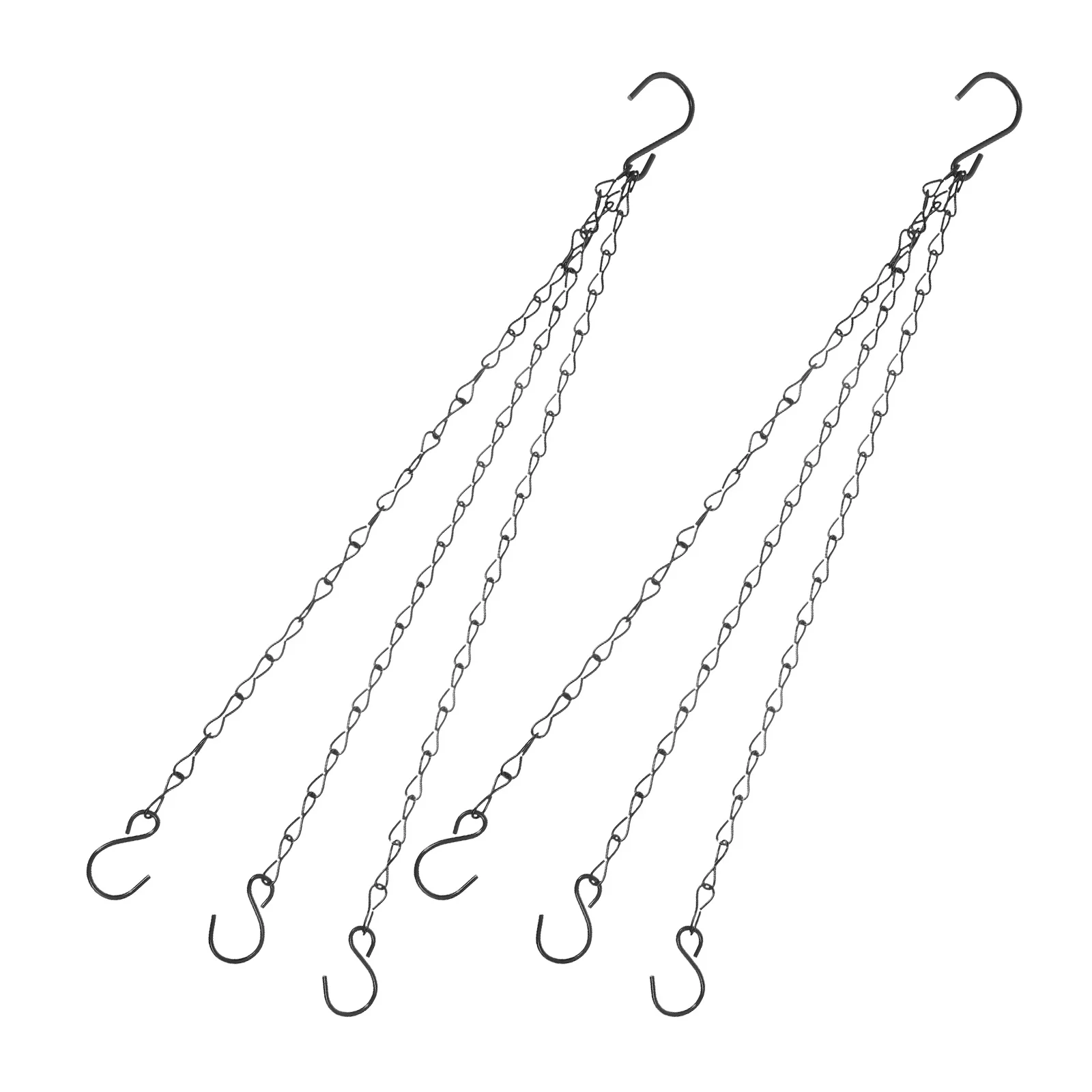 

2Pcs Flower Basket Hanging Chains Heavy Duty Iron Chains for Planters Lanterns Bird Feeders Garden Hanging Basket Accessories