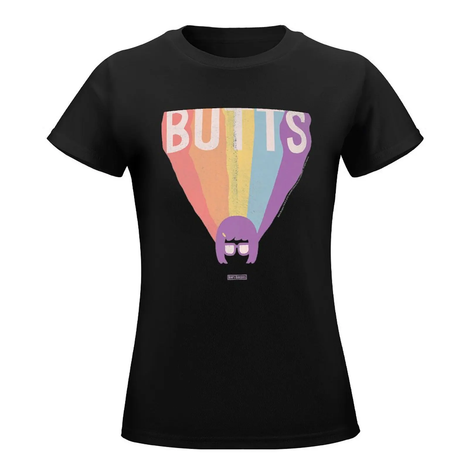 Tina Butts Rainbow Extruded T-Shirt quick drying sports fans graphics t-shirt dress for Women graphic