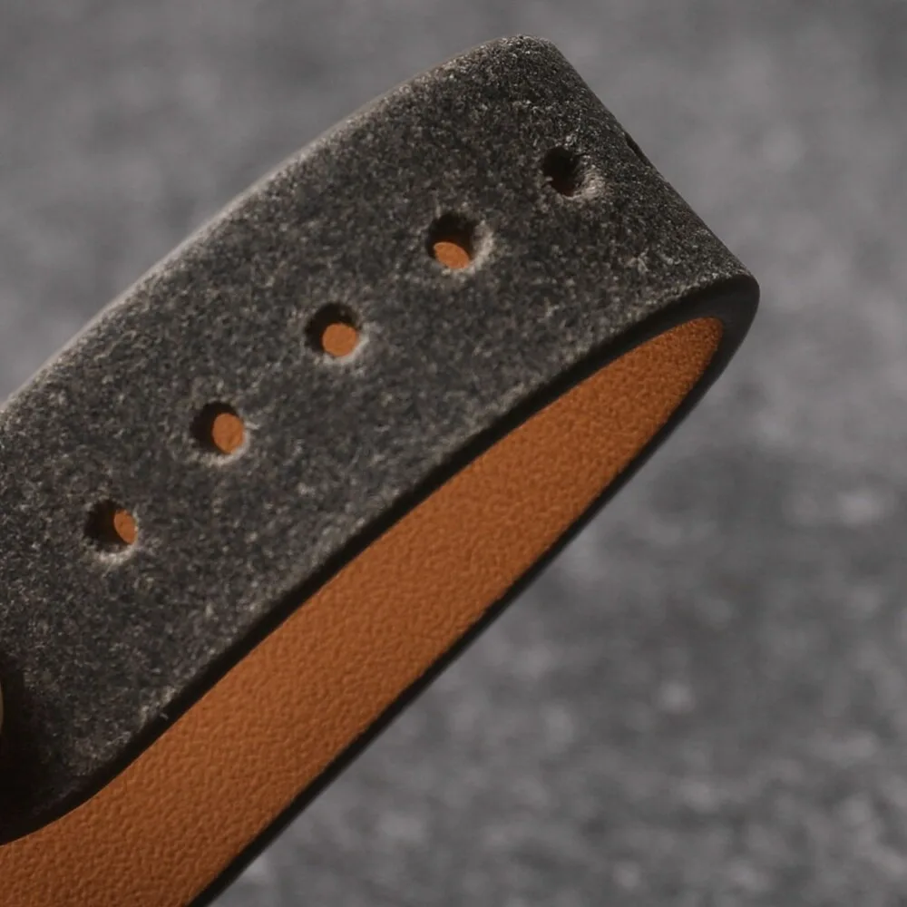 Handmade Distressed Genuine Leather Watch Strap 18mm 19mm 20mm Soft Cowhide Vintage Watch Band