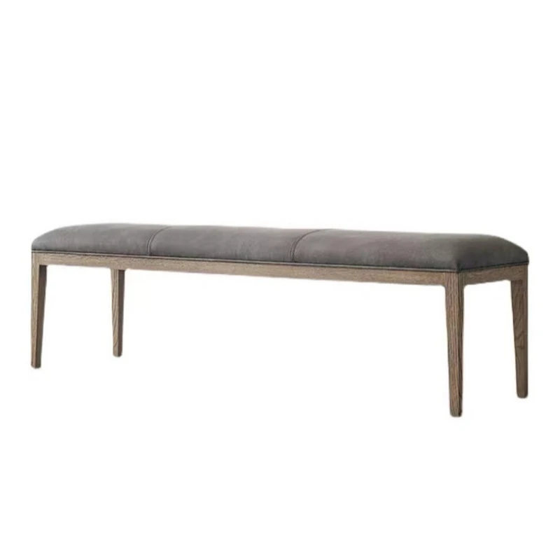 

Oak bedside stool Nordic bedside American solid wood bench bedroom square stool bedside bed collapse