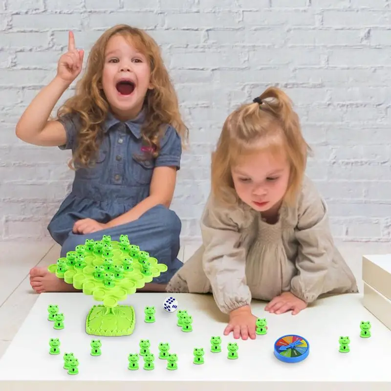 Tree and Frog Interactive Balance Board Game, brinquedo número educacional, brinquedo de equilíbrio para crianças e adultos pré-escolares, meninos e meninas