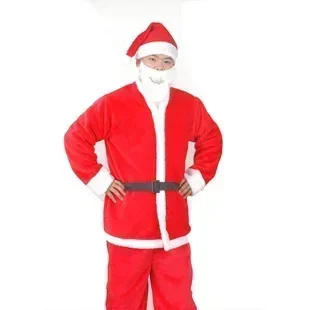 Christmas Men's Costume Love Live Cosplay 5pcs/set Santa Claus Dressing Up Clothes Christmas Christmas Apparel Cosplay Costumes