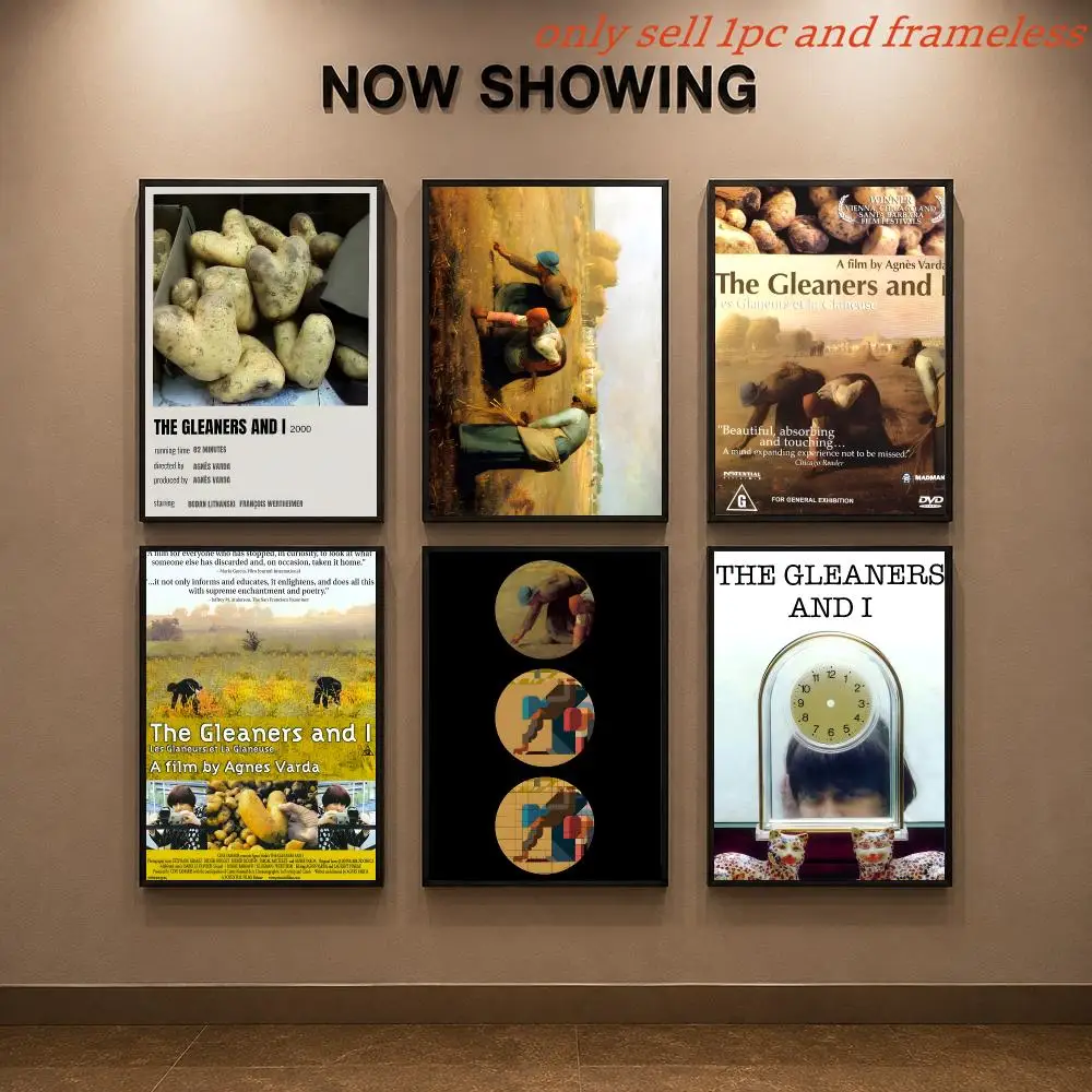 Documentary film T-The Gleaners and I Poster Painting Prints Wall Art Picture Film Room Home Bar Cafe Decor Mural