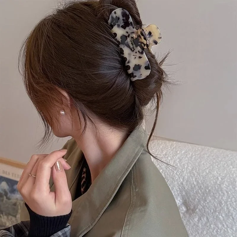 

8CM Acetate French Hair Claw Clip Women Large Non-Slip Hairpin Updo Accessories for Thick Hair Styling