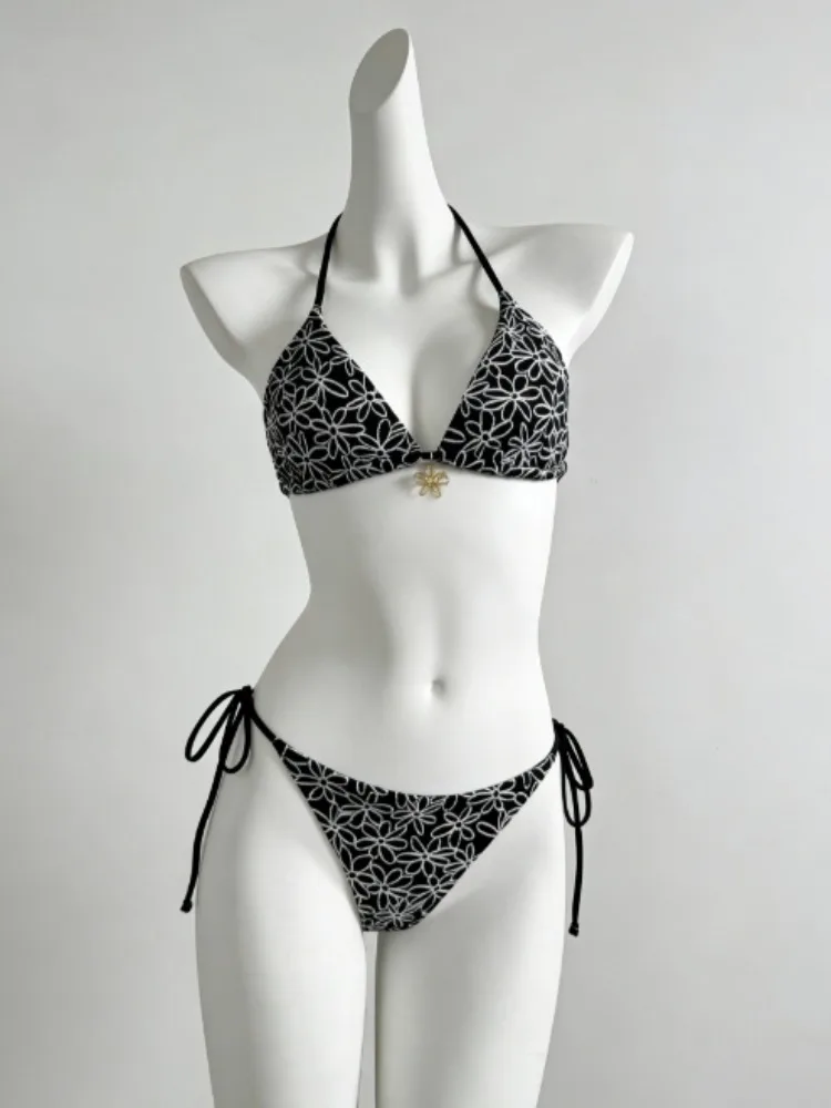 Ladies Printed Bikini Set 3 Piece High Waisted Tummy Control Swimwear Soft Fabric Beachwear Summer Holiday Style Fashion 2026