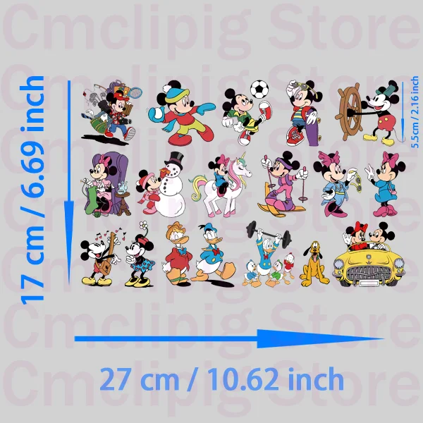 Mickey Mouse custom patch Minnie Mouse thermo-stickers for children iron on transfer DIY Sewing Decoration