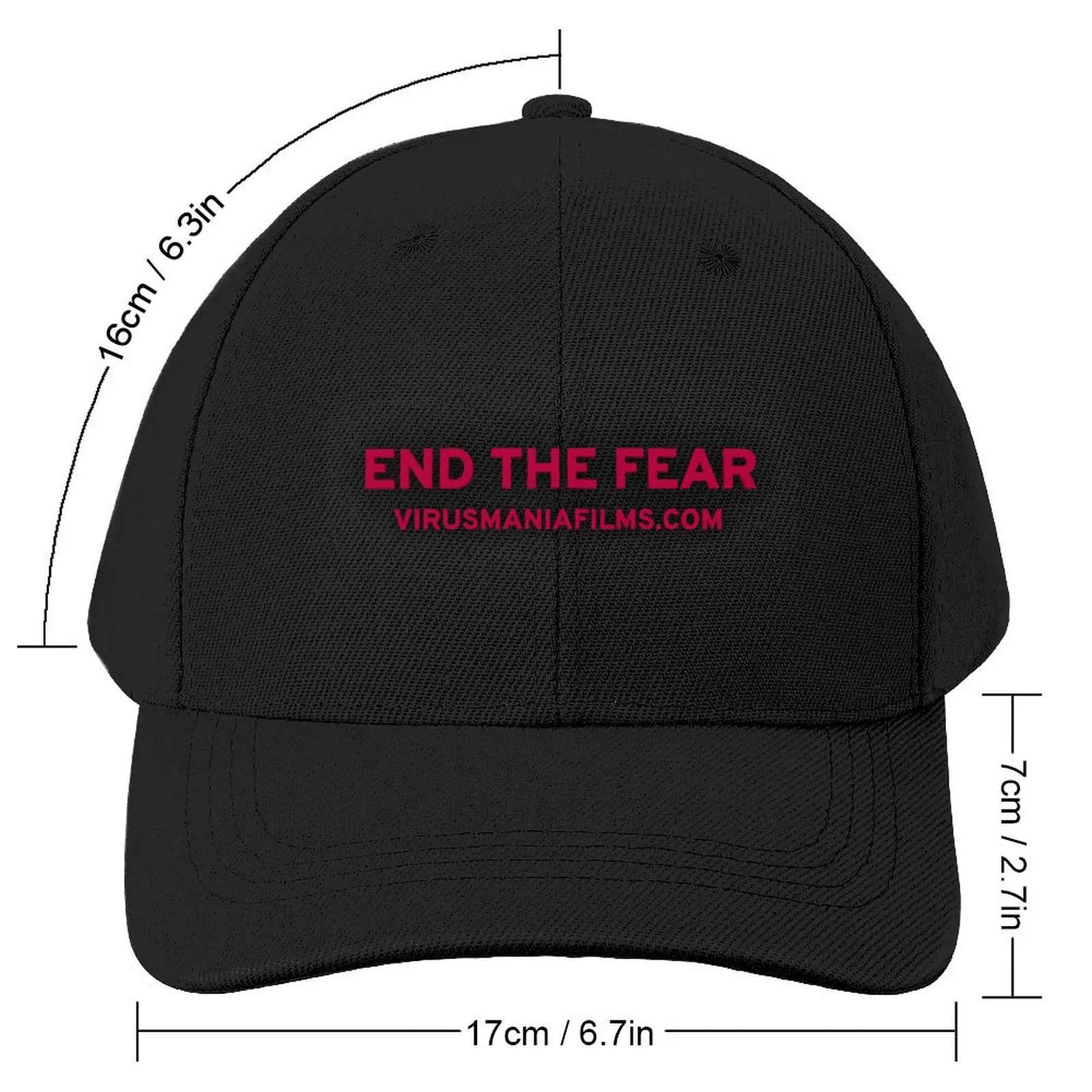 END THE FEAR! Baseball Cap Beach Outing Hat Man Luxury Golf Women Men's