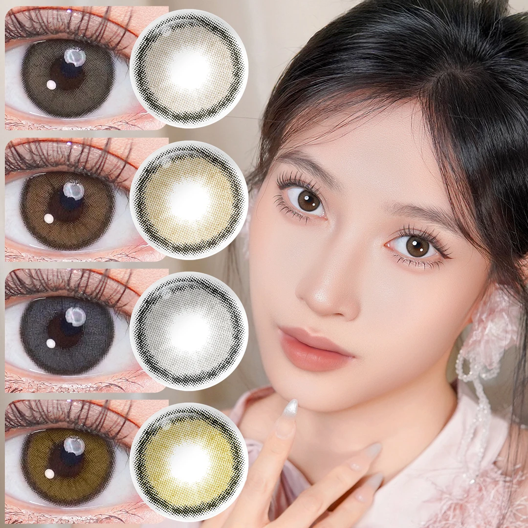 Lentes de contacto MAGISTER 14.0mm Nude Brown Natural - Adaptam-se à maioria dos formatos de olhos - Lentes de contacto coloridas para maquilhagem/cosmética - Validade: 6 meses
