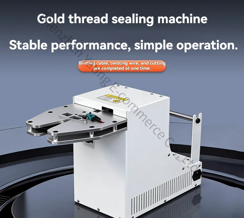 

Vertical Gold Wire Binding Machine Vegetable Binding Candy Bread Gold Wire Binding Tape Winding Machine