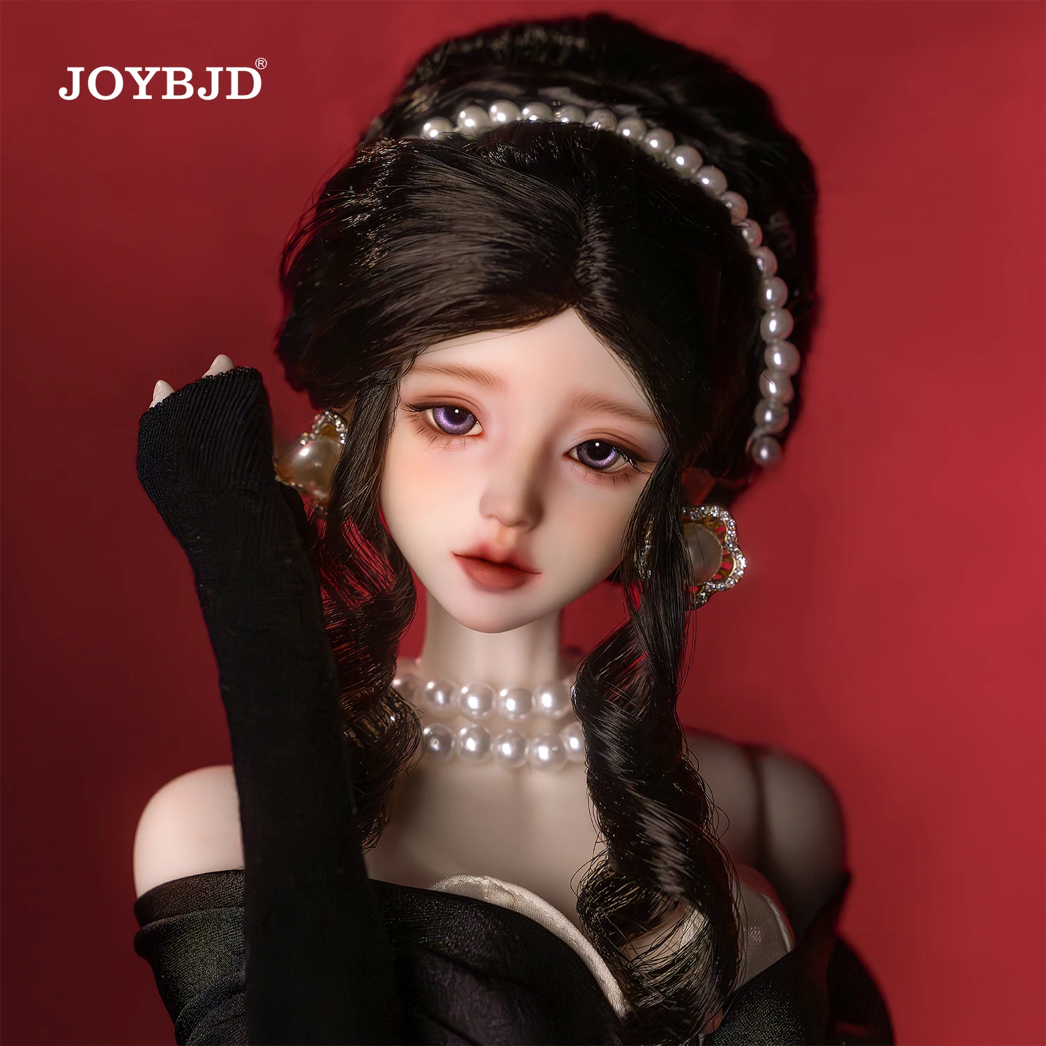 

JOYBJD Lvy E 1/4 Ball Jointed Doll Classic Artistic Photography Noble Lady Black Dress FullSet Handmade Collectible Resin Figure