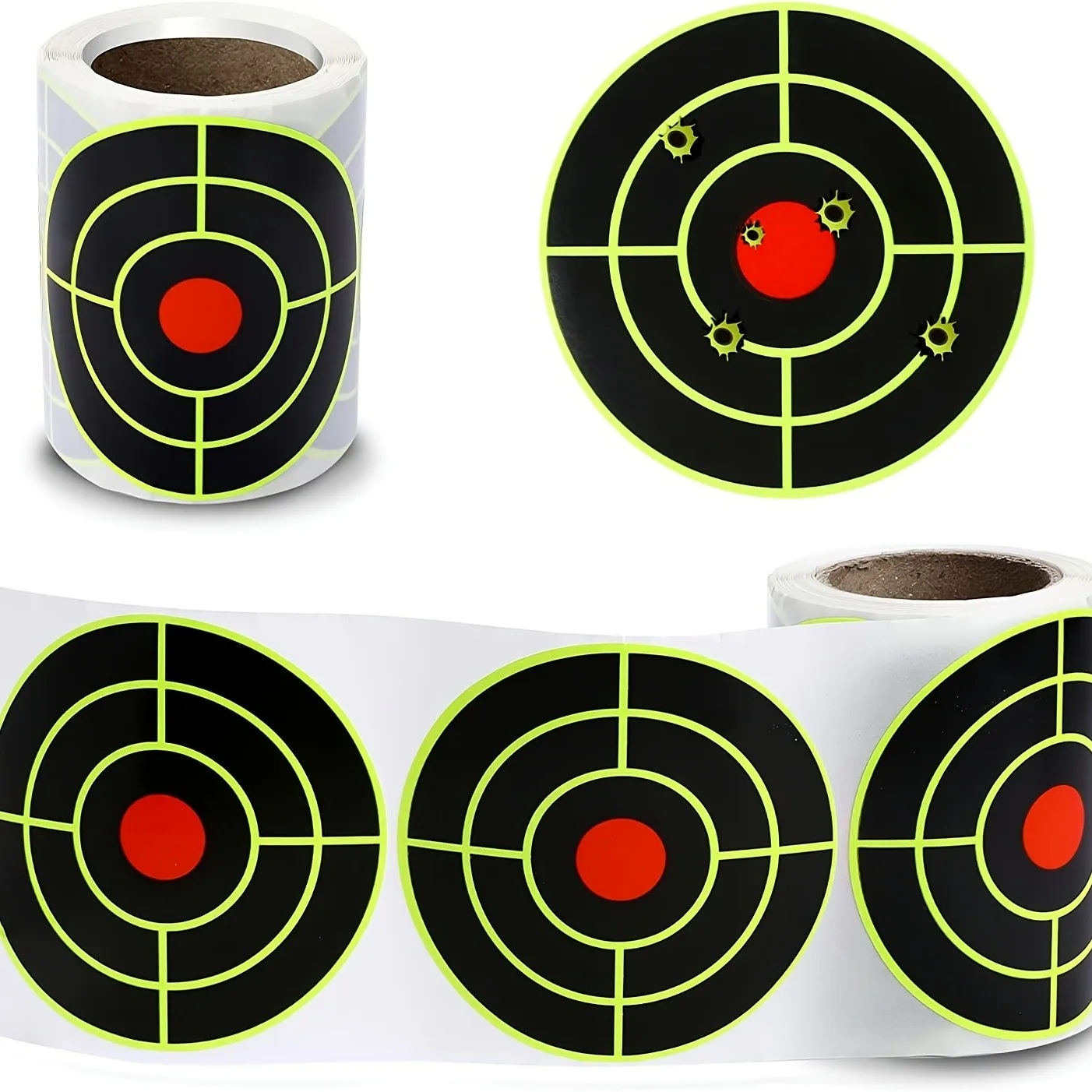 200Pcs Self Adhesive Shooting Target Sticker 7.6cm Splatter Splash Amp Reactive Practice Training Hunting Stickers