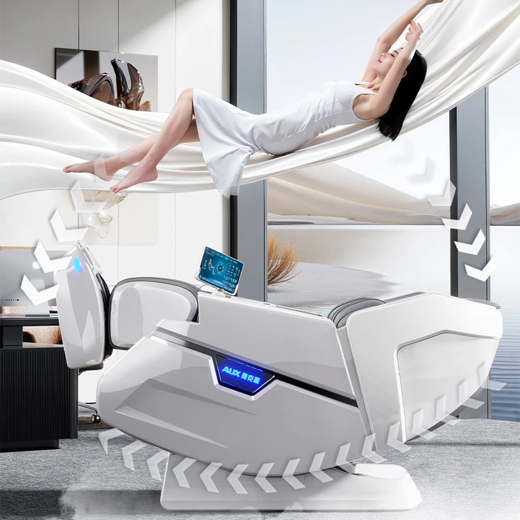 Factory Hot Selling Fujian Luxury Leather Office Massage Chair Zero Gravity 3D Full Body Massager Portable Foldable