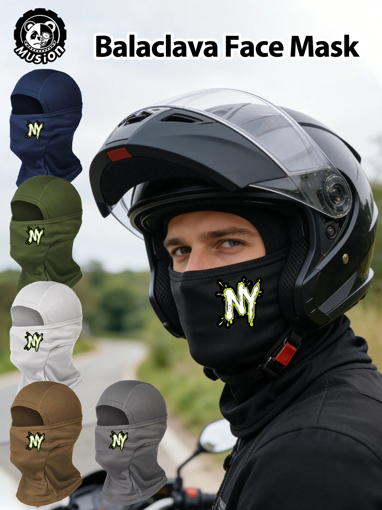 Musion Balaclava  Cycling Mask Windproof Warm NY Fashion Ela