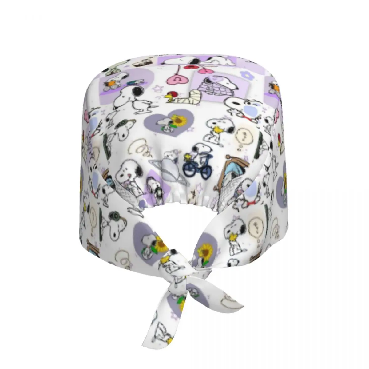 Gorro de trabajo ajustable personalizado con dibujos de S-Snoopys para hombre y mujer, gorros exfoliantes para enfermería, médico, cirujano, para dentista