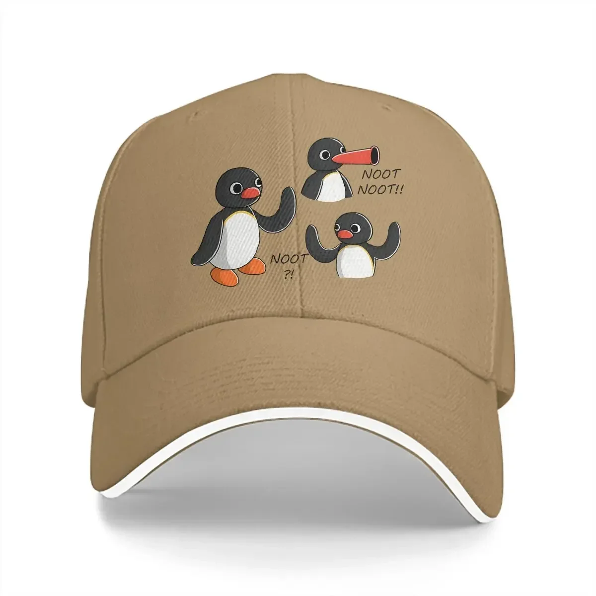 

Noot Pingu Pinga Penguin TV Multicolor Hat Peaked Men's Cap Cool Personalized Visor Protection Hats
