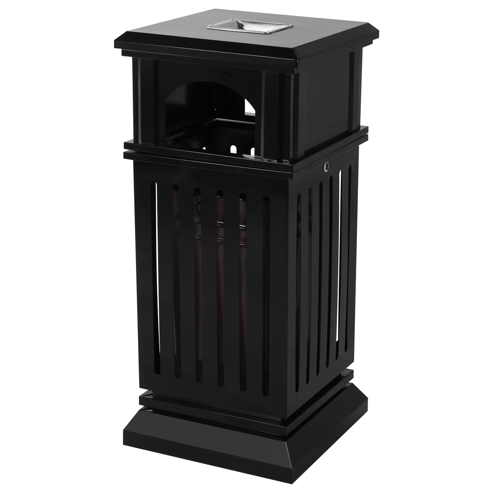 

Kitchen Waste Basket Container with Removable Inner Bucket & Lid Modern Garbage Can Large Capacity for Garage Backyard Or Garden