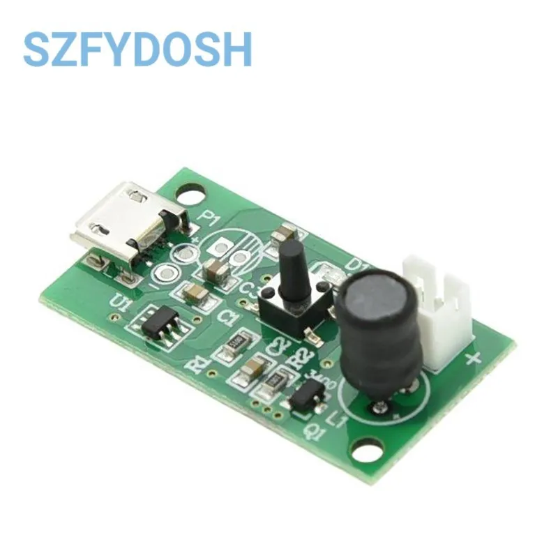 USB 5V Mini Mist Maker Module, 40kHz Ultrasonic Atomizer Driver Board with Piezo for Humidifier DIY Incubator
