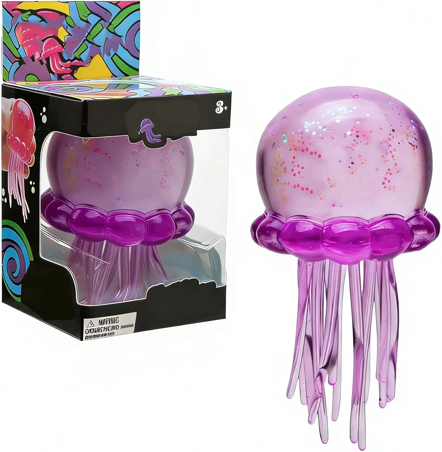 

Cute Nee Doh Jelly Hops Octopus Fidget Toy, Waterproof Water Play Sensory Toy, Great Gift for Boys and Girls