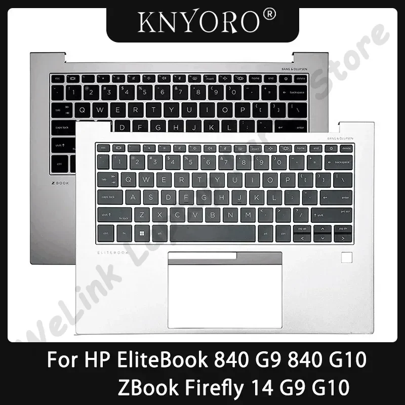 

New US UK Keyboard For HP ZBook Firefly 14 G9 G10 EliteBook 840 G9 G10 Laptop Palmrest Upper Cover Top Backlight Keyboard Case