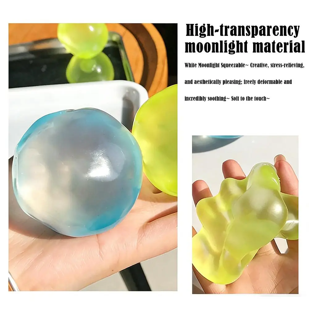 1 unidad de juguete antiestrés de bola de cristal moldeable, suave, sensorial, para aliviar la ansiedad, regalos para niños y adultos con autismo