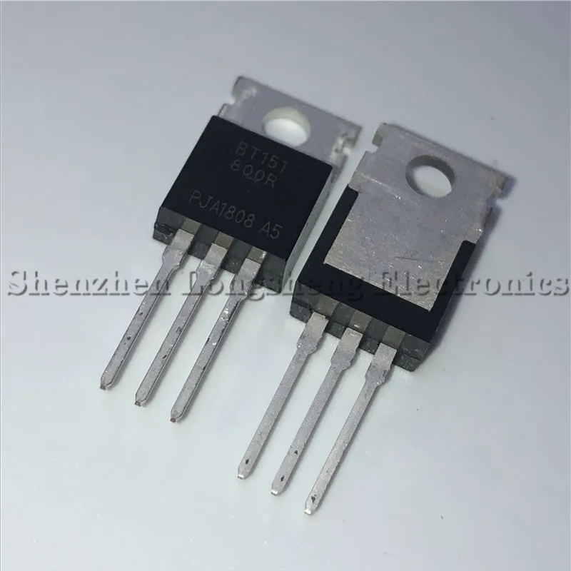 10PCS/LOT New BT151-800R TO-220 unidirectional thyristor 12A800V thyristor  In Stock