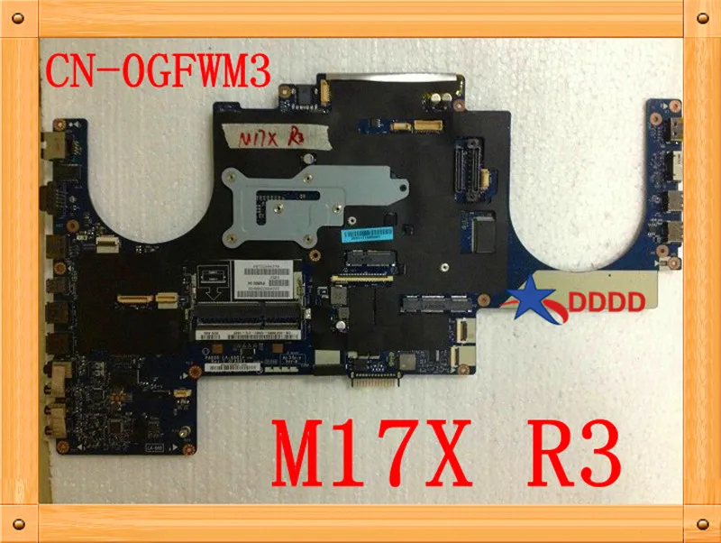 Original FOR DELL FOR ALIENWARE M17x R3 CN-0GFWM3 0GFWM3 GFWM3 MOTHERBOARD LA-6601P ully tested