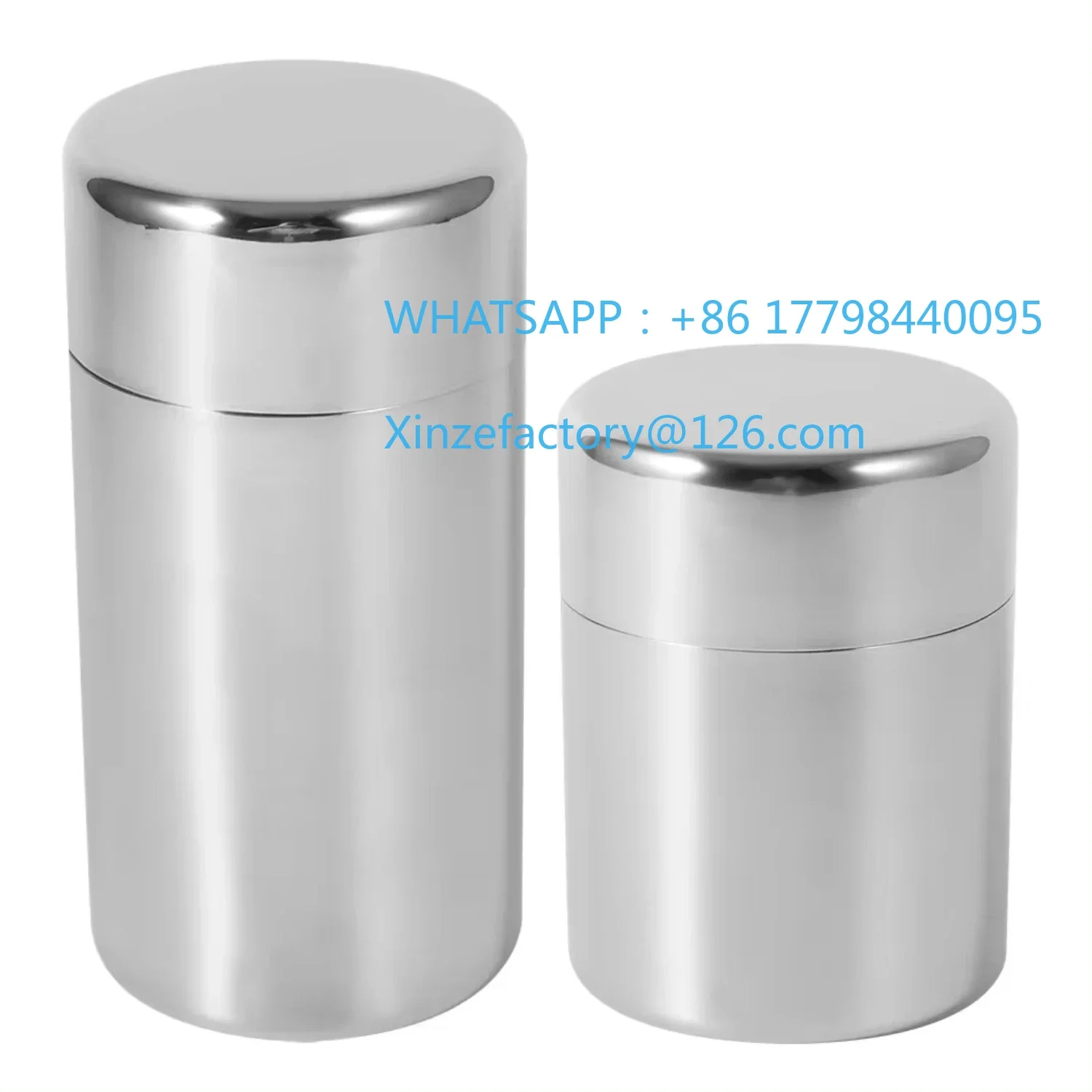 

Customizable Hot Sale Double Lid Tea Tin 400ml/550ml Stainless Steel Canister Moisture-proof Airtight Tea Can with Inner Lid Tea