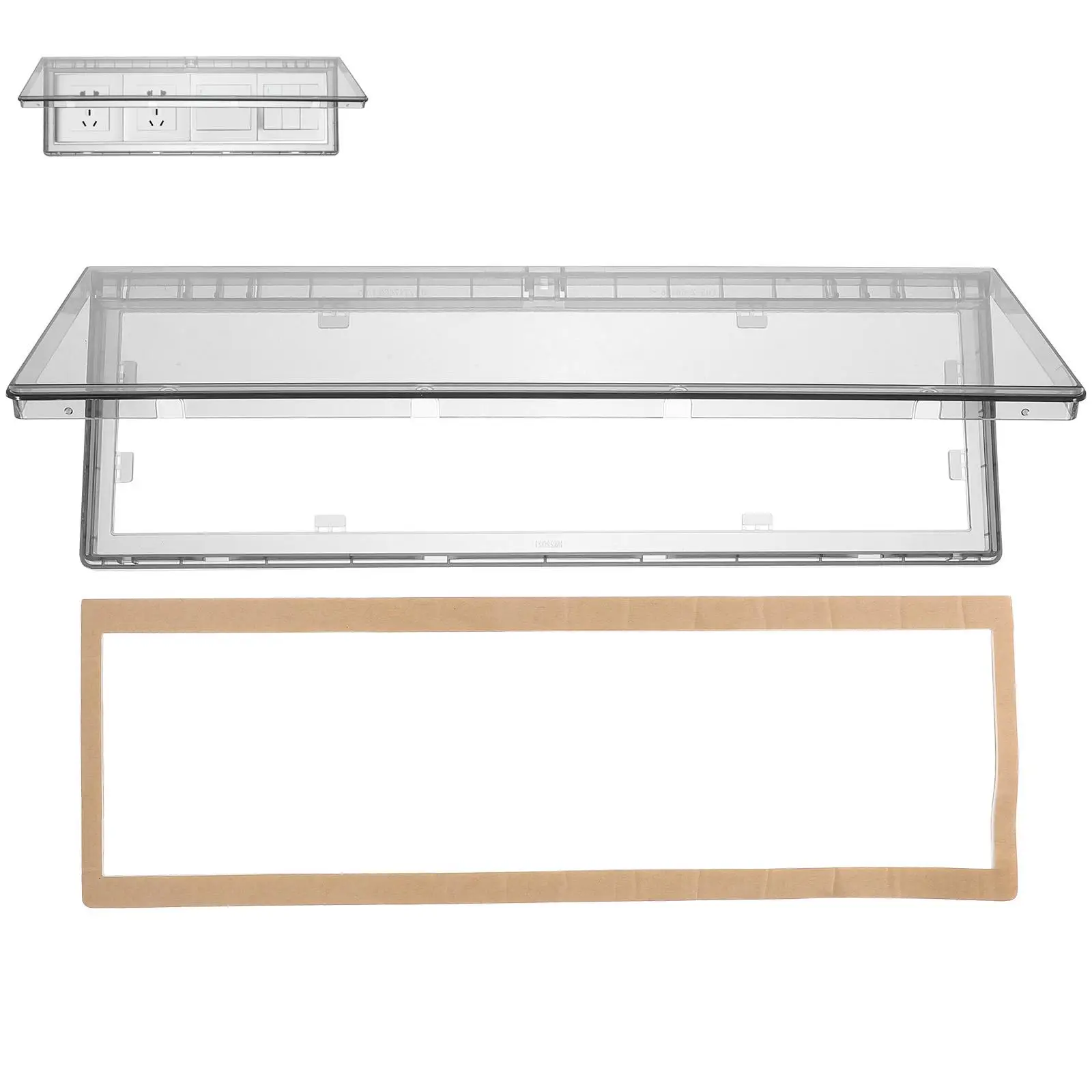 مقبس بلاستيكي صندوق مقاوم للماء منفذ يغطي الحائط وعاء حامي المكونات المنزل مكتب استخدام الكهربائية في الهواء الطلق