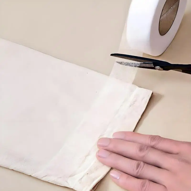 Selbstklebendes Hosenbündchenband zum Aufbügeln, zum Verkürzen von Jeans und Kleidung, für Hüte und Kleidung, Heißschmelz-Doppelseitiges Klebeband, Nähwerkzeug – Detail 13