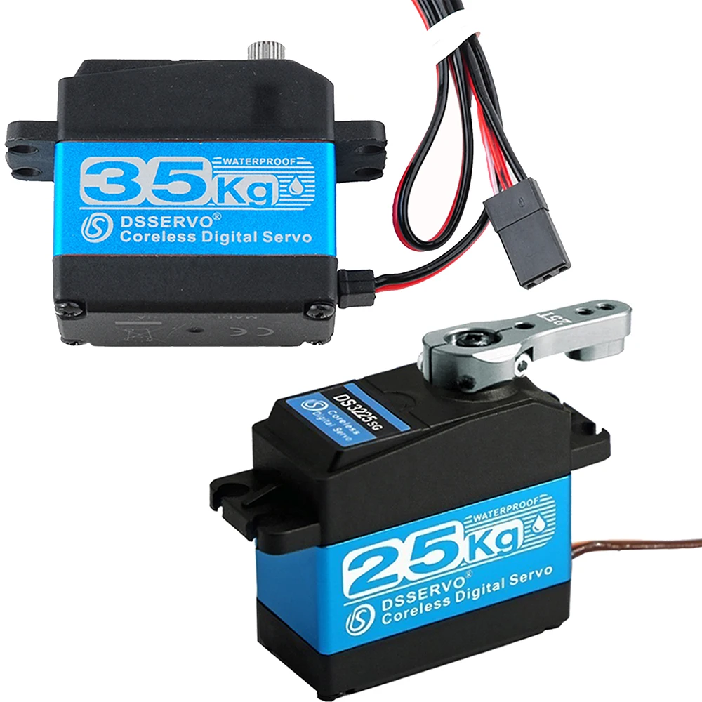DS3225 25KG PRO Digital Servo DS3225SG High Torque Coreless RC Servo Full Mental Gear Waterproof for 1/8 1/10 Robotic DIY RC Car