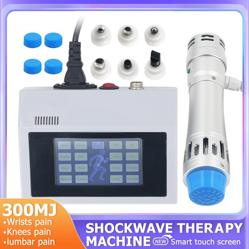 New Shockwave Therapy Machine Smart Touch Screen 300MJ Shock Wave Device For ED Treatment Pain Relief Body Relaxation Massager