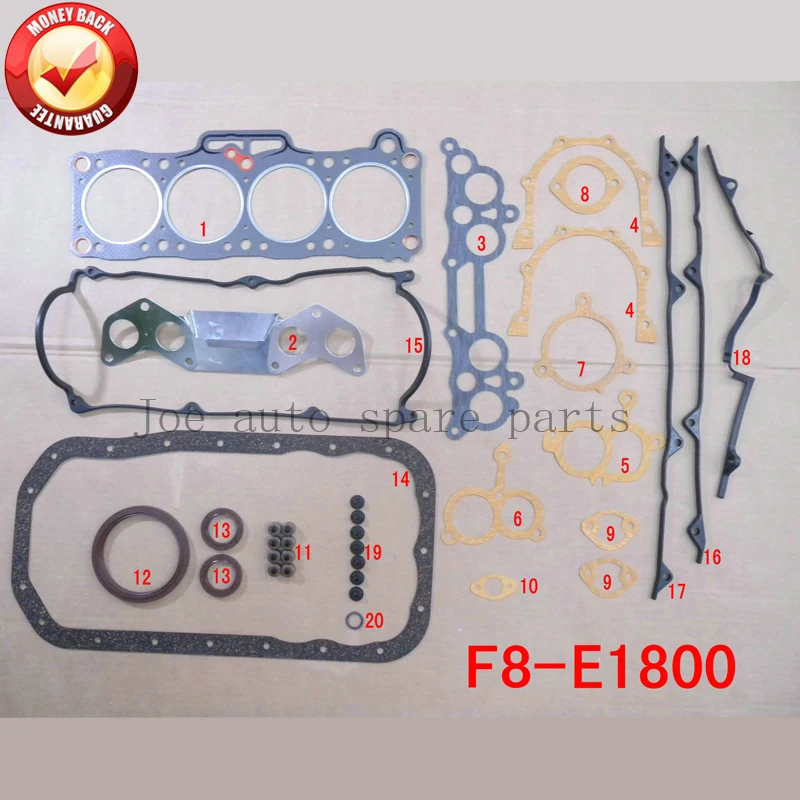 

FE 8V Engine complete Full gasket set kit for Mazda E2000 626 B-serie 2.0L 1998cc 1982-1991 50075400 FE01-99-100C 9937511