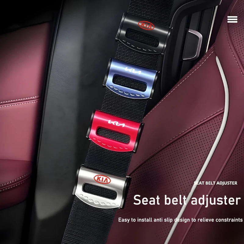 أحزمة مقعد بشعار السيارة ملحقات مشبك بلاستيكي قابل للتعديل لكيا KN GT-Line سبورتاج Ceed ريو بيكانتو سورينتو سول سيراتو فينجا