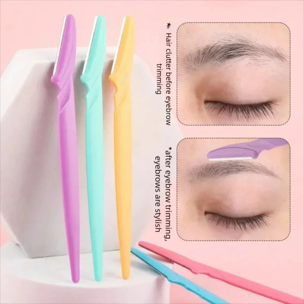 3Pcs Eyebrow Trimmer Portable Face Razor Safe Eye Brow Epilation Hair Removal Cutters Woman Eyebrows Trimmers Beauty Makeup Tool