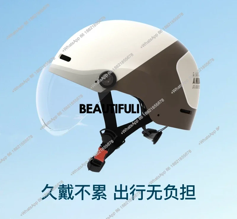 

Electric helmet breathable unisex half helmet electric vehicle head circumference adjustable