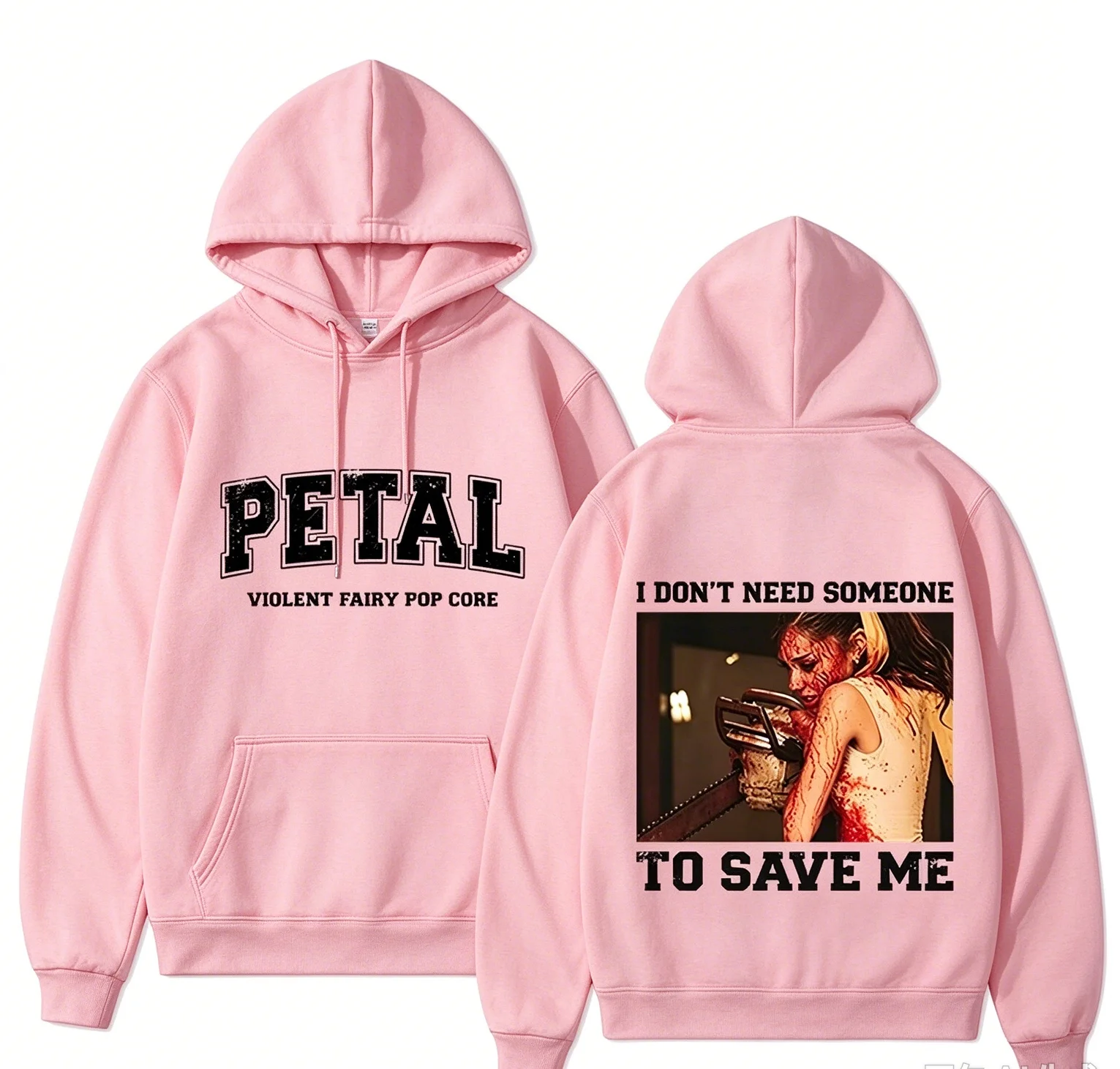 2026 Ariana Grande PETAL Hoodie Violent Fairy Pop Core Letter Pullover Men Women Vintage Harajuku Sweatshirt Winter Loose Casual