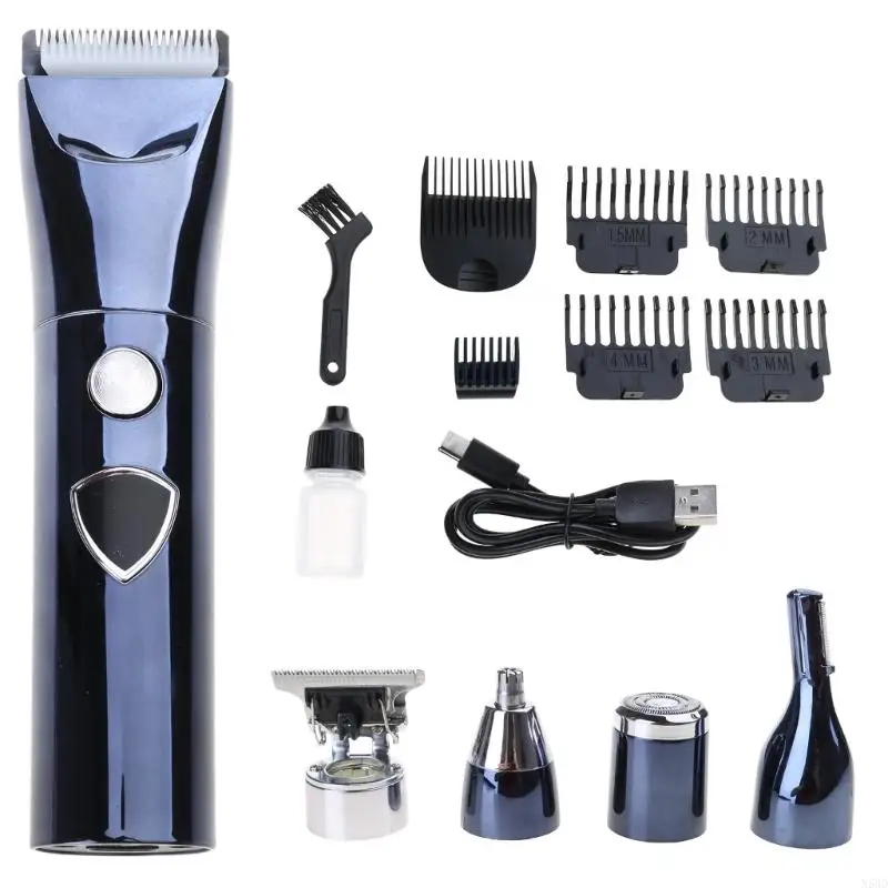 5インチマン用の多機能カミソリセットヘアクリッパーズエレクトリックカミソリの眉と鼻ヘアトリマートリミングシェービングN58D