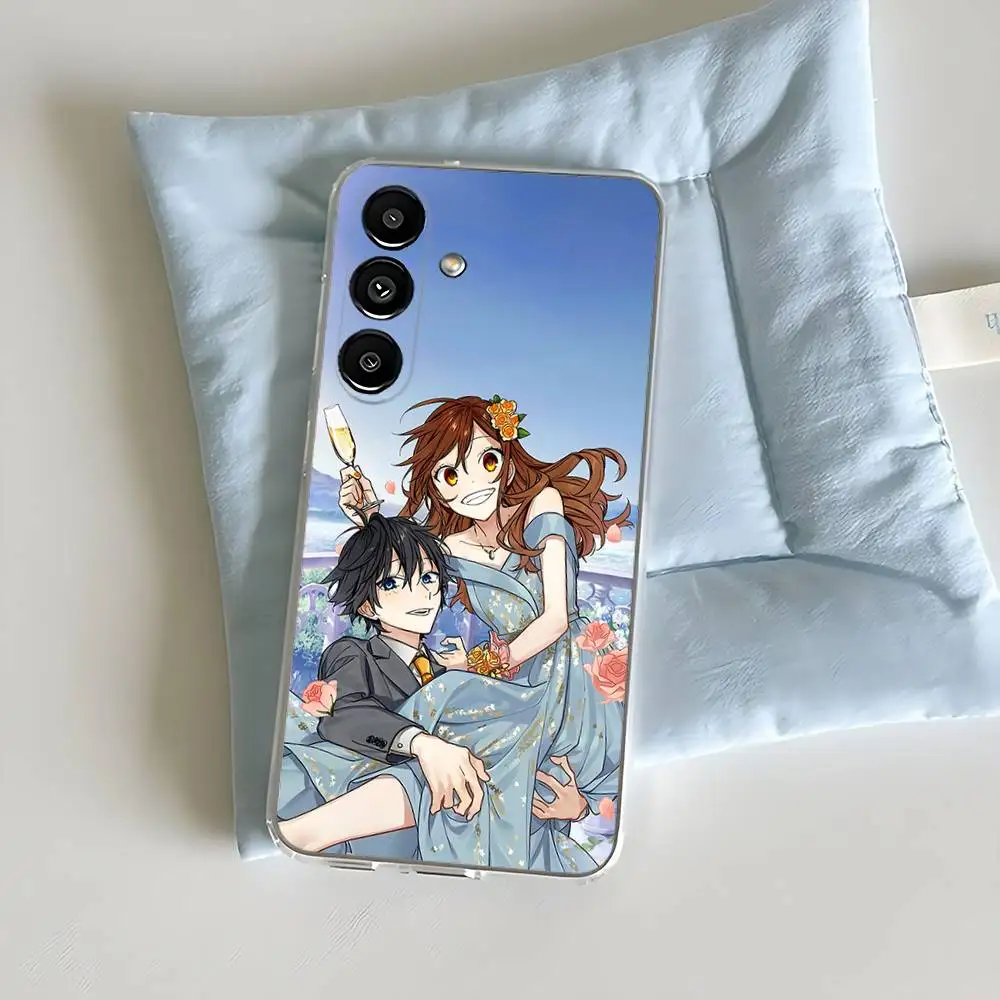 حافظة هاتف أنيمي H-Horimiya لهاتف سامسونج S30,23,21,22,20, FE lite,S10,9,8,7 PIus Note20 Ultra شفافة #2