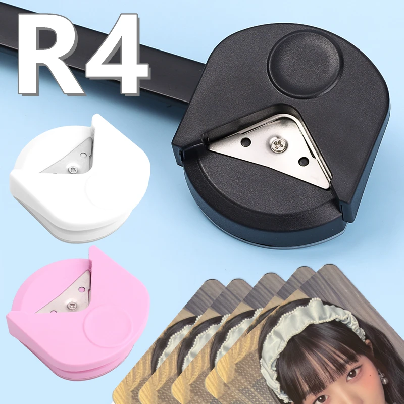 Mini Corner Rounder R4 Corner Punch Portable Paper Trimmer Cutter For idol Cards Photo Cutting DIY Craft Scrapbooking Tools 2024