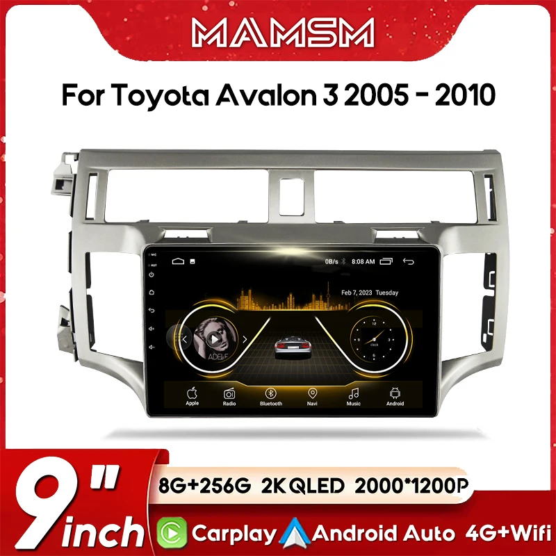 

Автомобильное радио Android 13 Carplay для Toyota Avalon 3 2005 2006 2007 2008 2009 2010 Мультимедийный плеер GPS 4G Стерео головное устройство