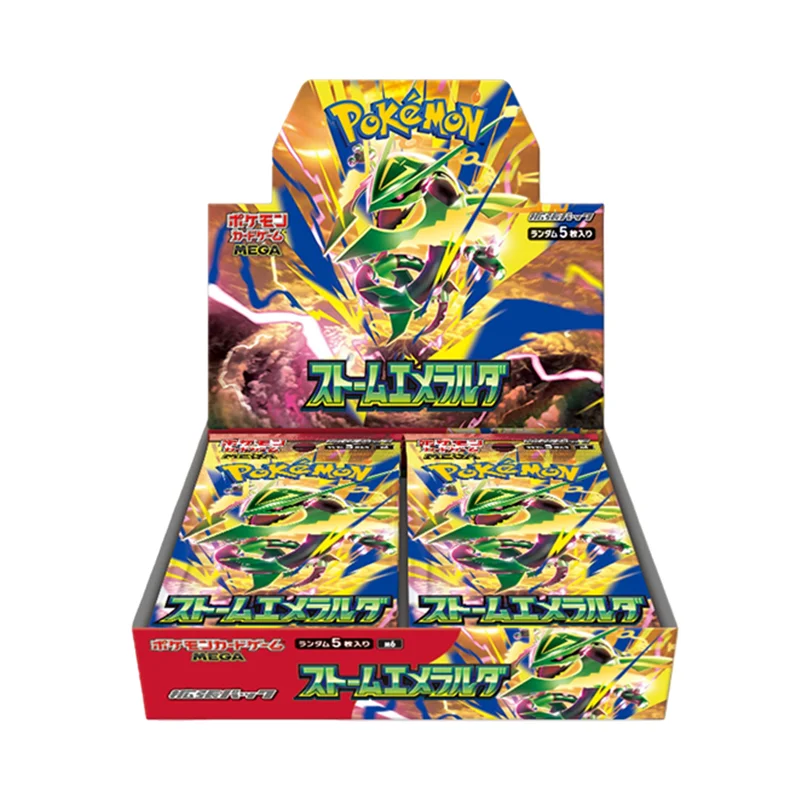 nuovissimo-box-booster-giapponese-pokemon-mega-m6f-rayquaza-ex-emerald-storm-ptcg-carte-collezionabili-da-gioco-confezione-regalo