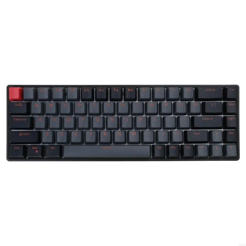 H9EB Raven68 68Keys Corded Mechanical Keyboard Levitation Technology with Customizable Key Travel Enhances Gaming