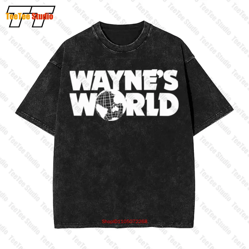 Waynes World Vintage Oversized T-Shirt Snl Wayne And Garth Short Sleeve J7VG