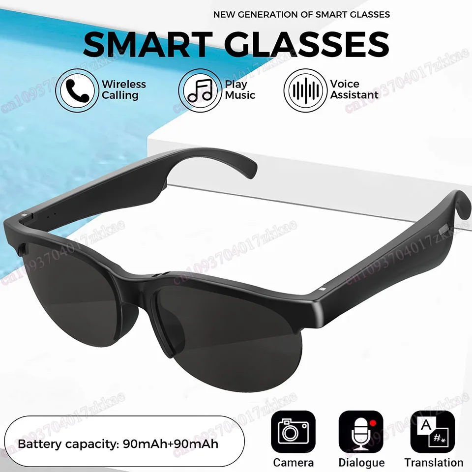 New Smart Glasses 2026 Double UV Protection Smart Wireless BT Glasses Answer Phone Call Men Women Fashion Sunglasses Eyeglasses
