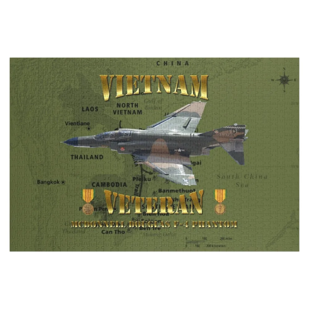 

F-4 Phantom USAF Vietnam Veteran Jigsaw Puzzle Personalized Customizable Gift Jigsaw For Kids Personalized Child Gift Puzzle