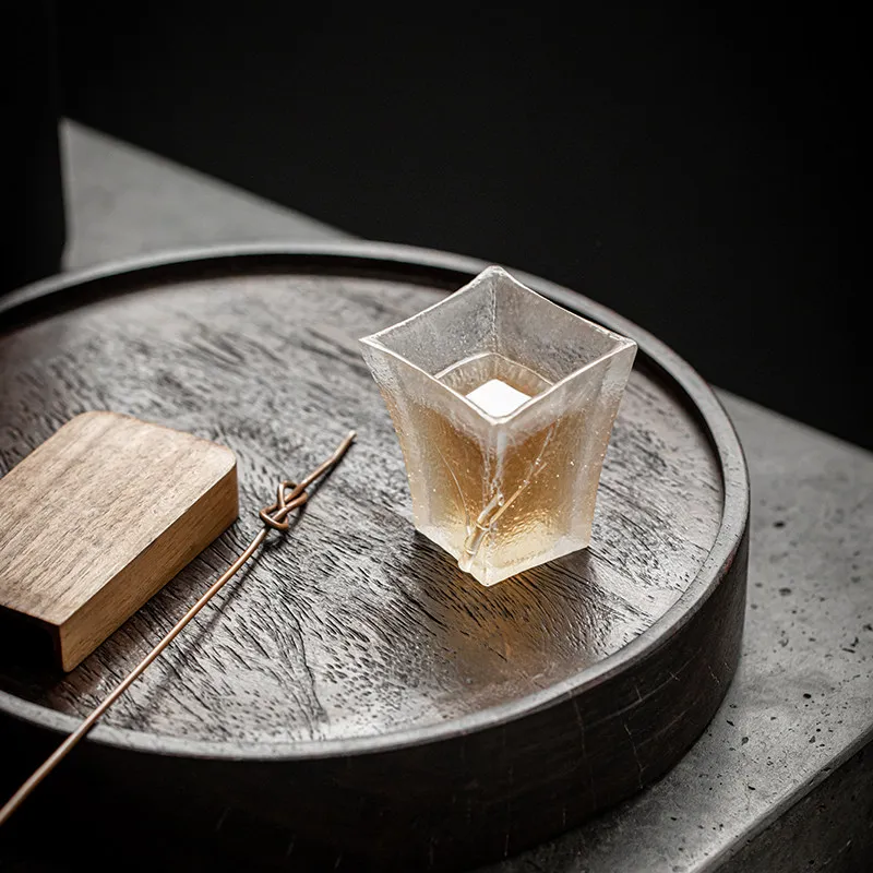 

CX Chinese-style frozen glass teacup personal special tea set high-end