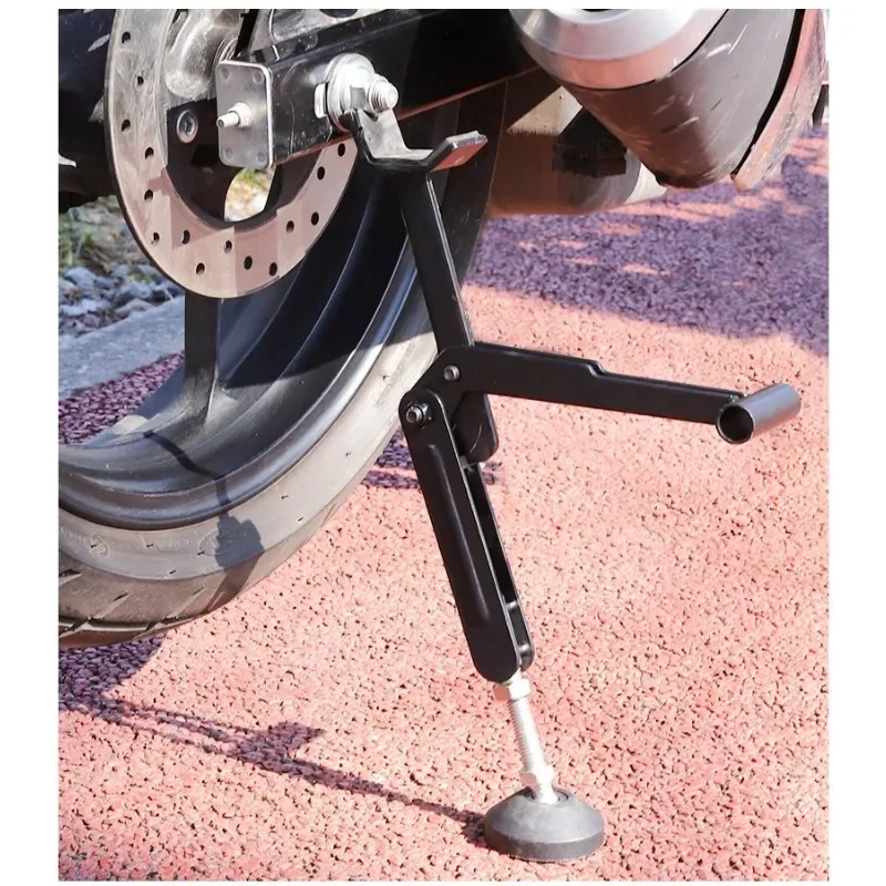 Motorcycle Kickstand Wheel Support Side Stand Paddock Stable Repair and Maintenance Parking Support Tool Folding Portable Labor-