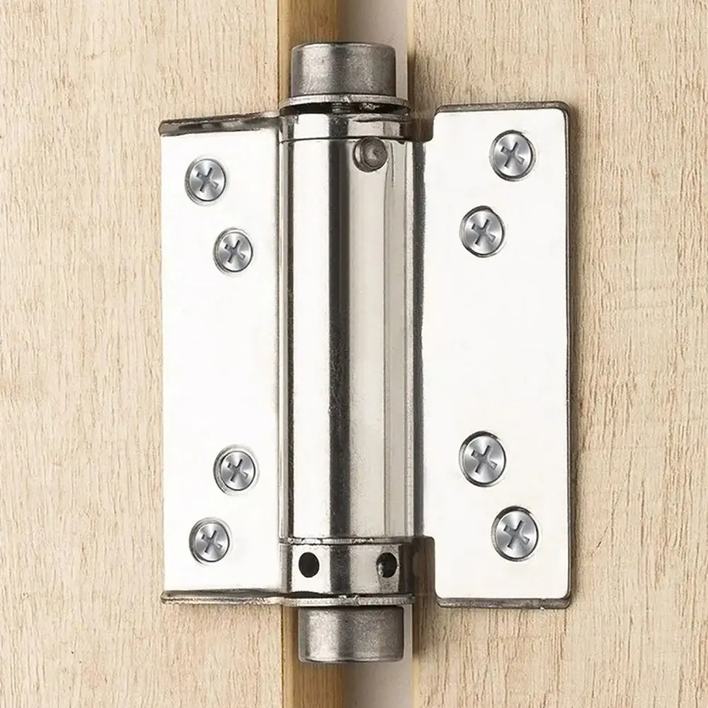 

1Pcs Double Opening Door Hinge Automatic Closing Thickened Spring Silent Hinges With Inner And Outer 3/4/5/6inch