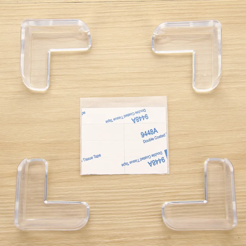 30Pcs Ultra-Adhesive Transparent PVC Corner Protectors for Tables Desks Cabinets Baby Proofing Home Safety Edge Guards
