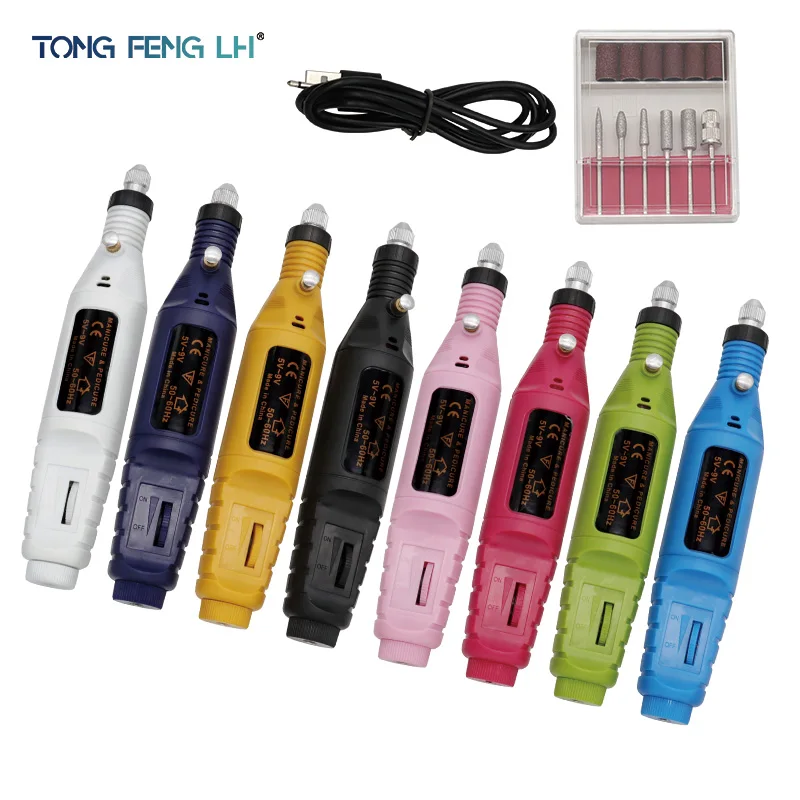 

Nail Drill Machine Kit Manicure Sanding File Pen Electric Nail Sander Pedicure Grinding Polishing Tools Driller